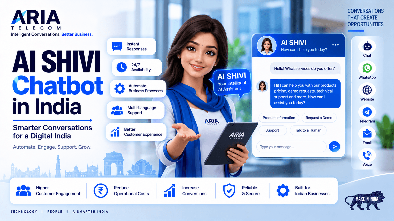 AI SHIVI Chatbot in India