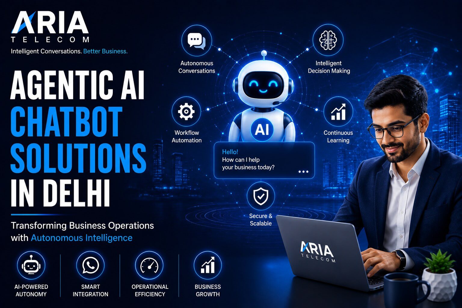Agentic AI Chatbot Solutions in Delhi Transforming Business Operations with Autonomous Intelligence