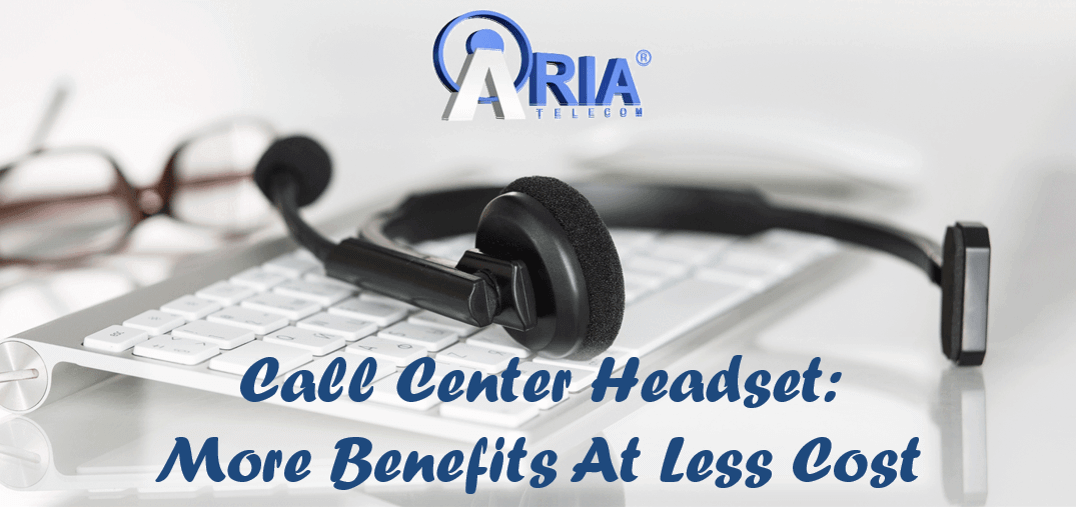 Call center headset online with microphone